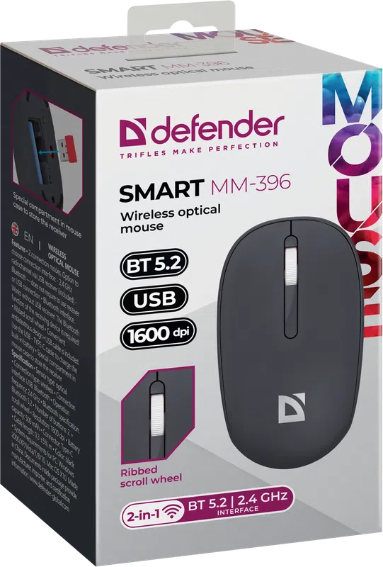 Defender - Бесправадная аптычная мыш Smart MM-396