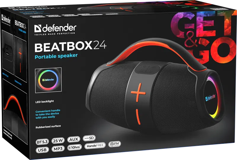 Defender - Партатыўная акустычная сістэма Beatbox 24