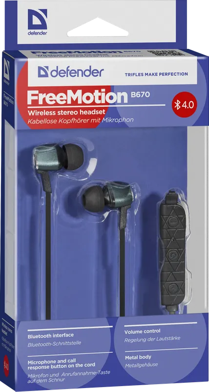 Defender - Бесправадная гарнітура FreeMotion B670