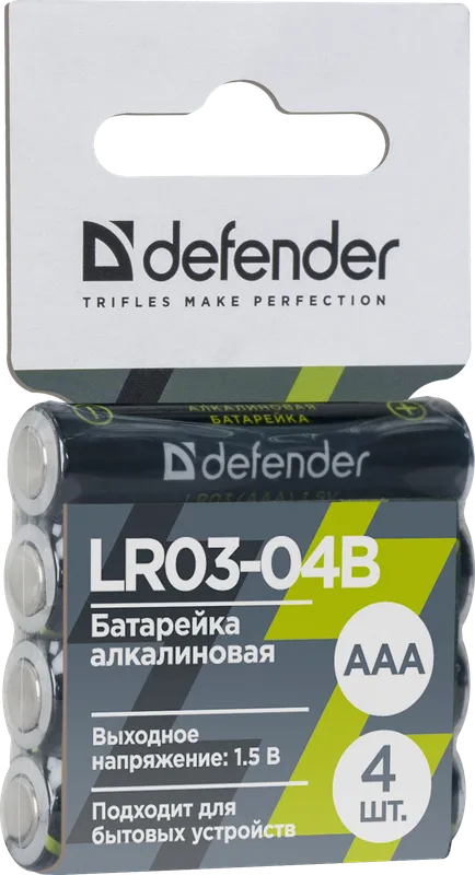 Defender - Батарэйка алкалінавая LR03-4B