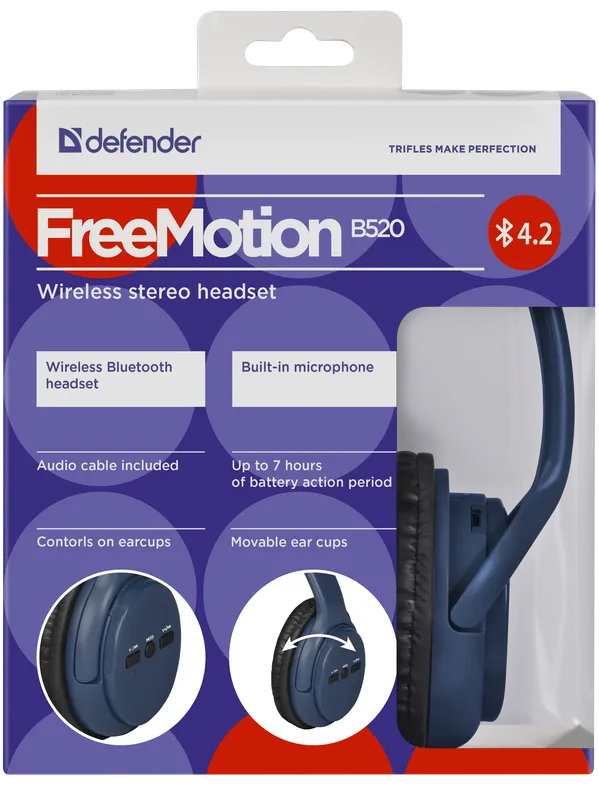 Defender - Бесправадная гарнітура FreeMotion B520