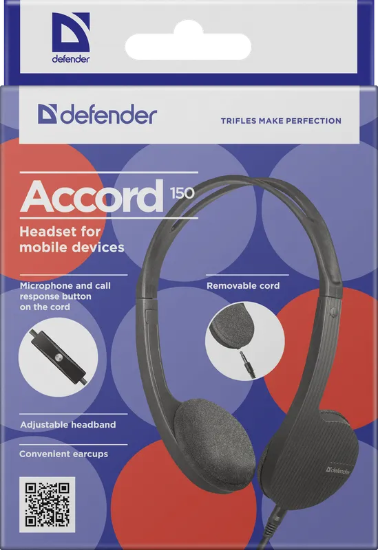 Defender - Гарнітура для смартфонаў Accord 150