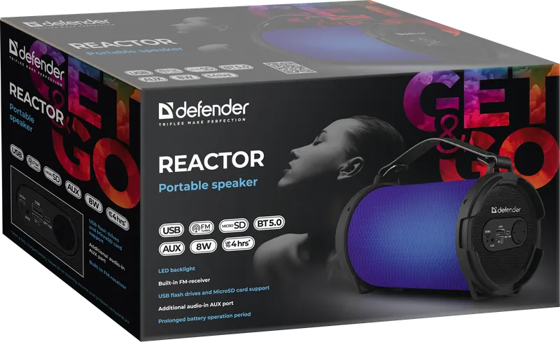 Defender - Партатыўная акустычная сістэма Reactor