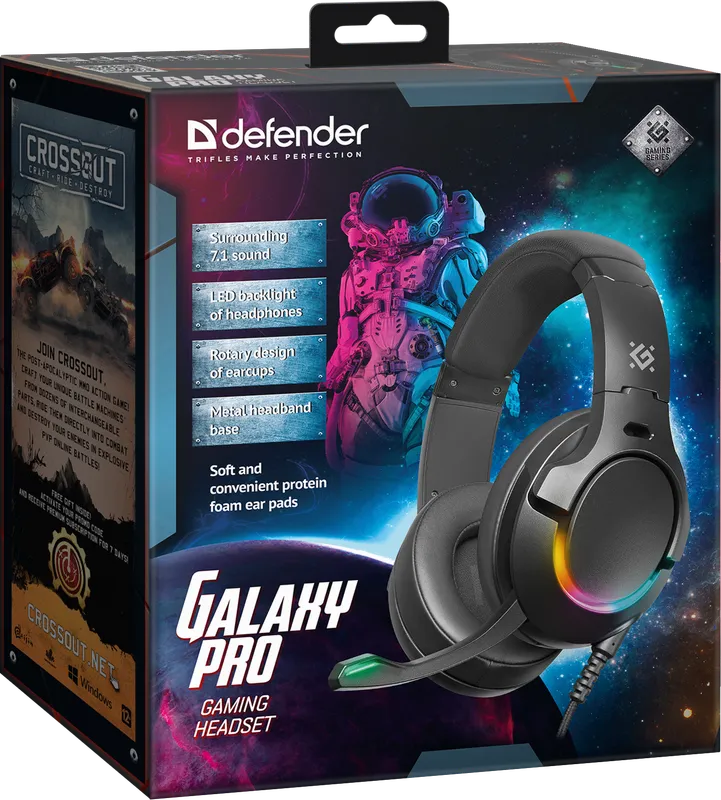 Defender - Гульнявая гарнітура  Galaxy Pro