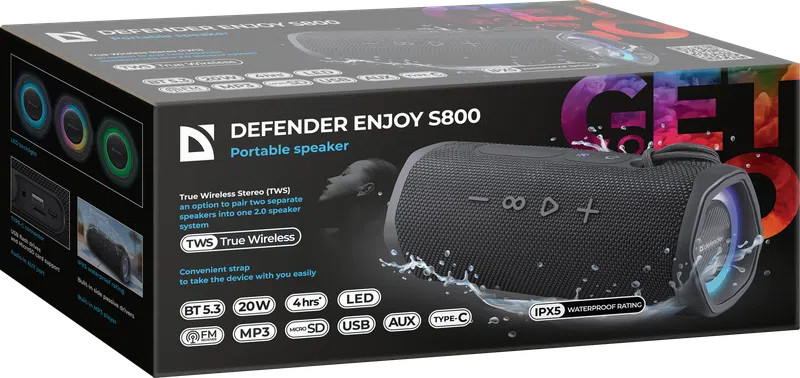 Defender - Партатыўная акустычная сістэма Enjoy S800