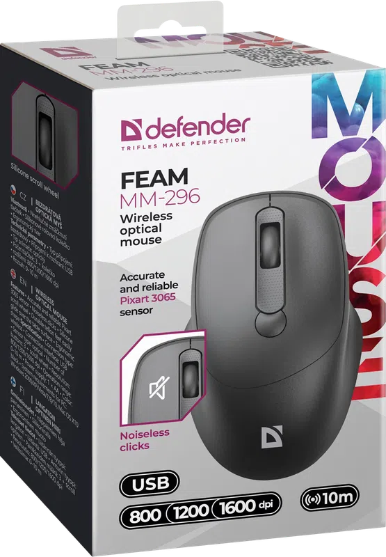 Defender - Бесправадная аптычная мыш Feam MM-296