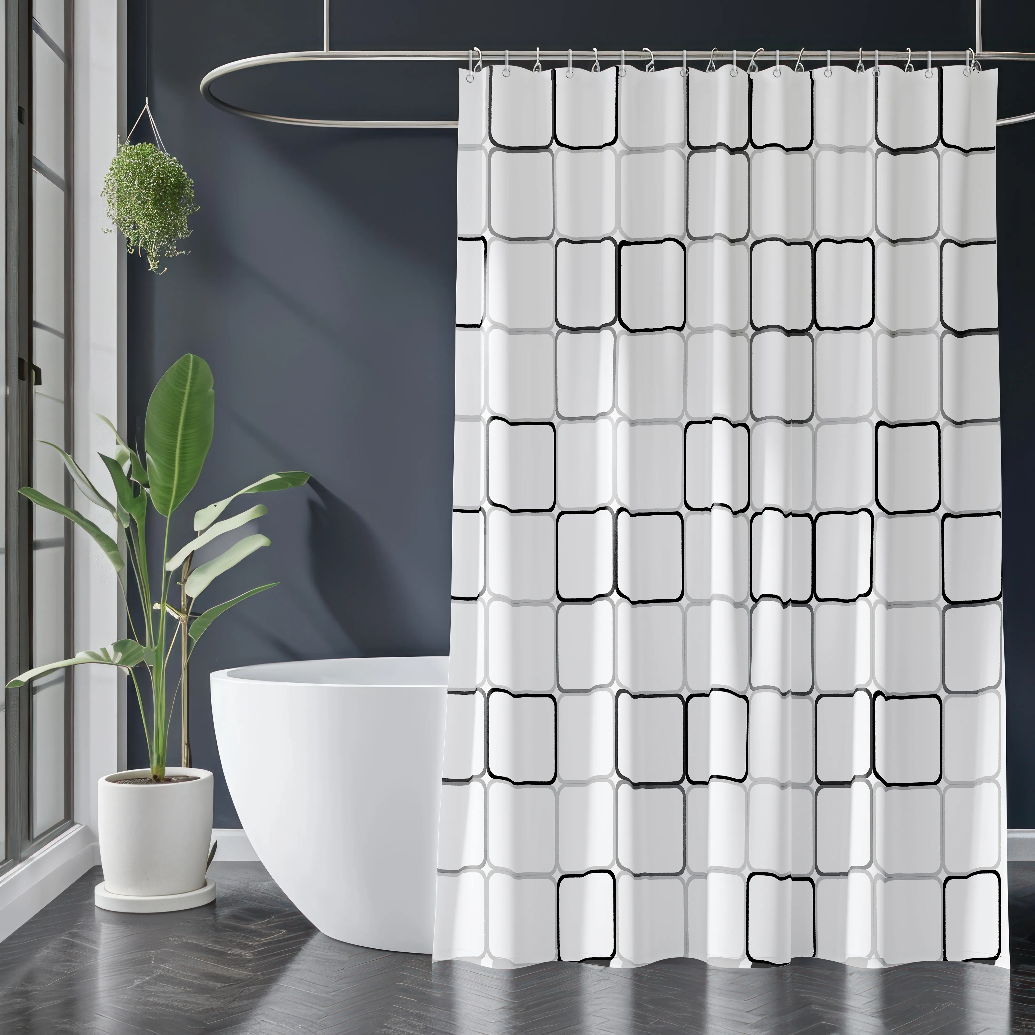 Defender - Shower curtain Geometry Eco-03