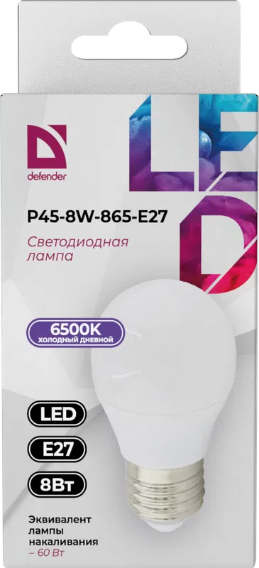 Defender - LED Light bulbs P45-8W-865-E27