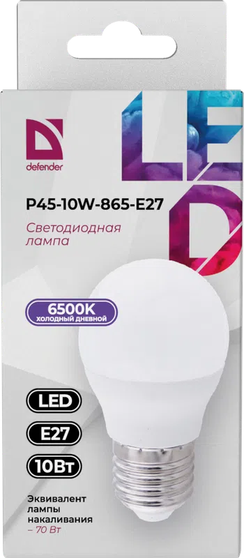 Defender - LED Light bulbs P45-10W-865-E27