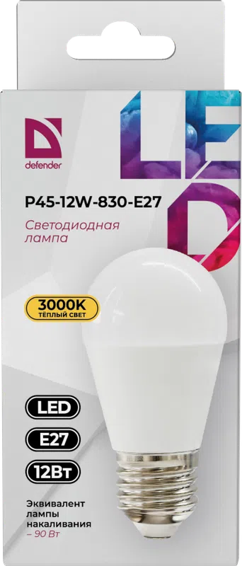 Defender - LED Light bulbs P45-12W-830-E27