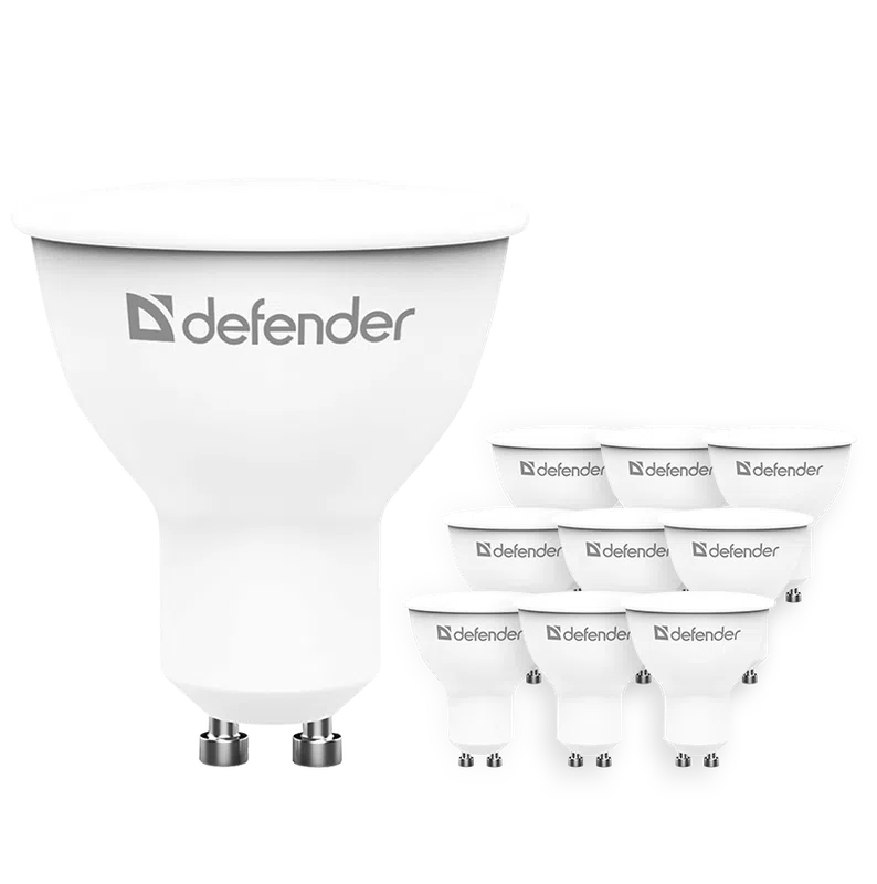 Defender - LED Light bulbs MR16-8W-840-GU10 10pack