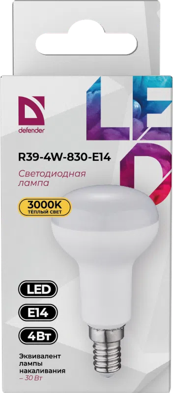 Defender - LED Light bulbs R39-4W-830-E14