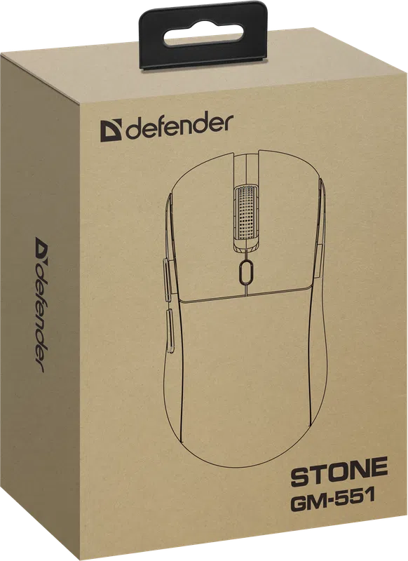 Defender - Бесправадная гульнявая мыш Stone GM-551