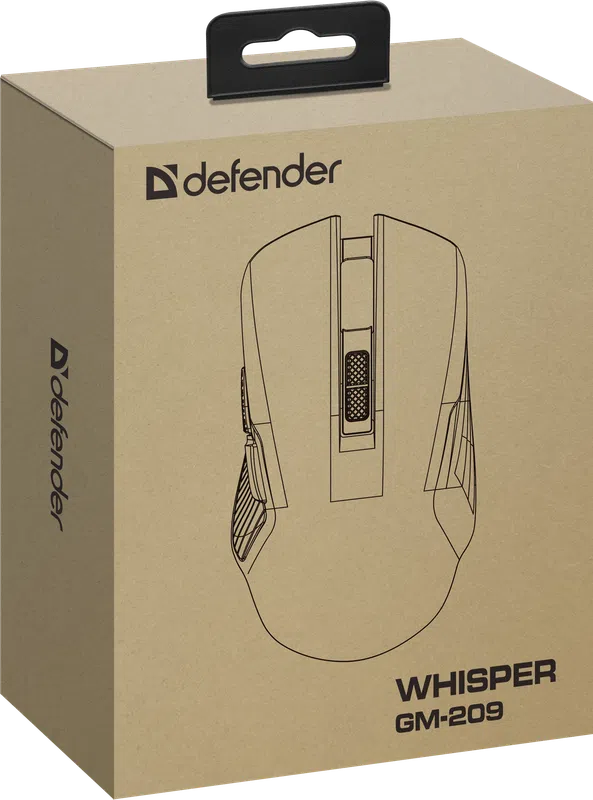 Defender - Бесправадная гульнявая мыш Whisper GM-209