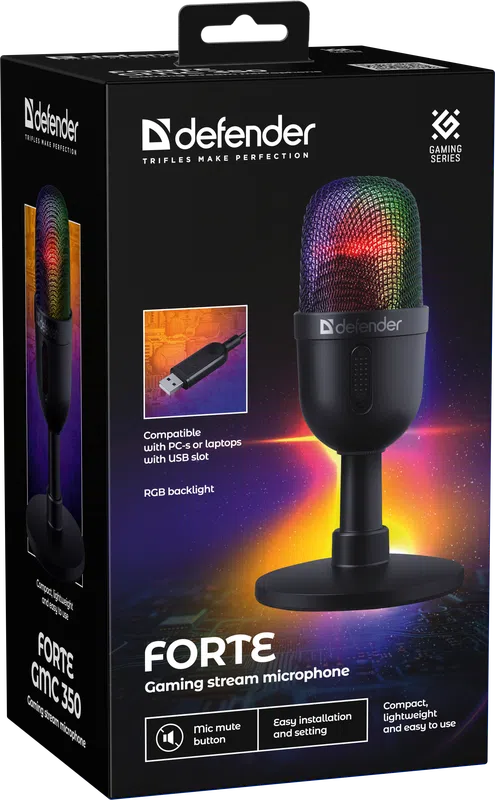 Defender - Gaming stream microphone Forte GMC 350