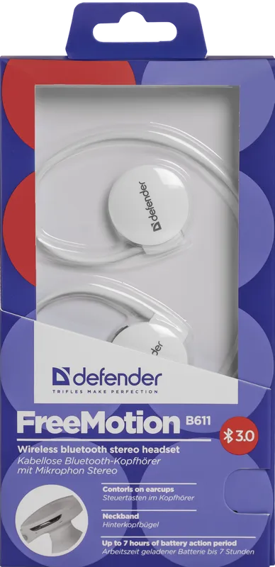 Defender - Бесправадная стэрэагарнітура FreeMotion B611