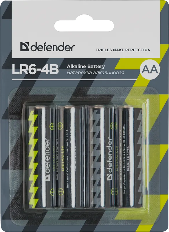 Defender - Батарэйка алкалінавая LR6-4B