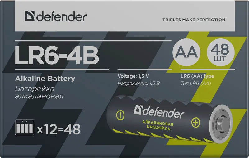 Defender - Батарэйка алкалінавая LR6-4B