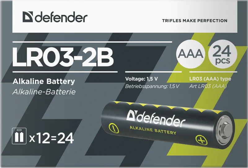 Defender - Батарэйка алкалінавая LR03-2B